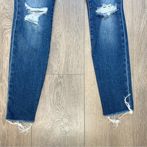 Joe's Jeans Charlie Kinkade High Rise Skinny Ankle Jeans Distressed Denim 25 - Picture 15 of 16